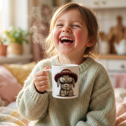 Cute Easter Bunny Design 34-Tasse,  325ml Keramiktasse, Versandkostenfrei