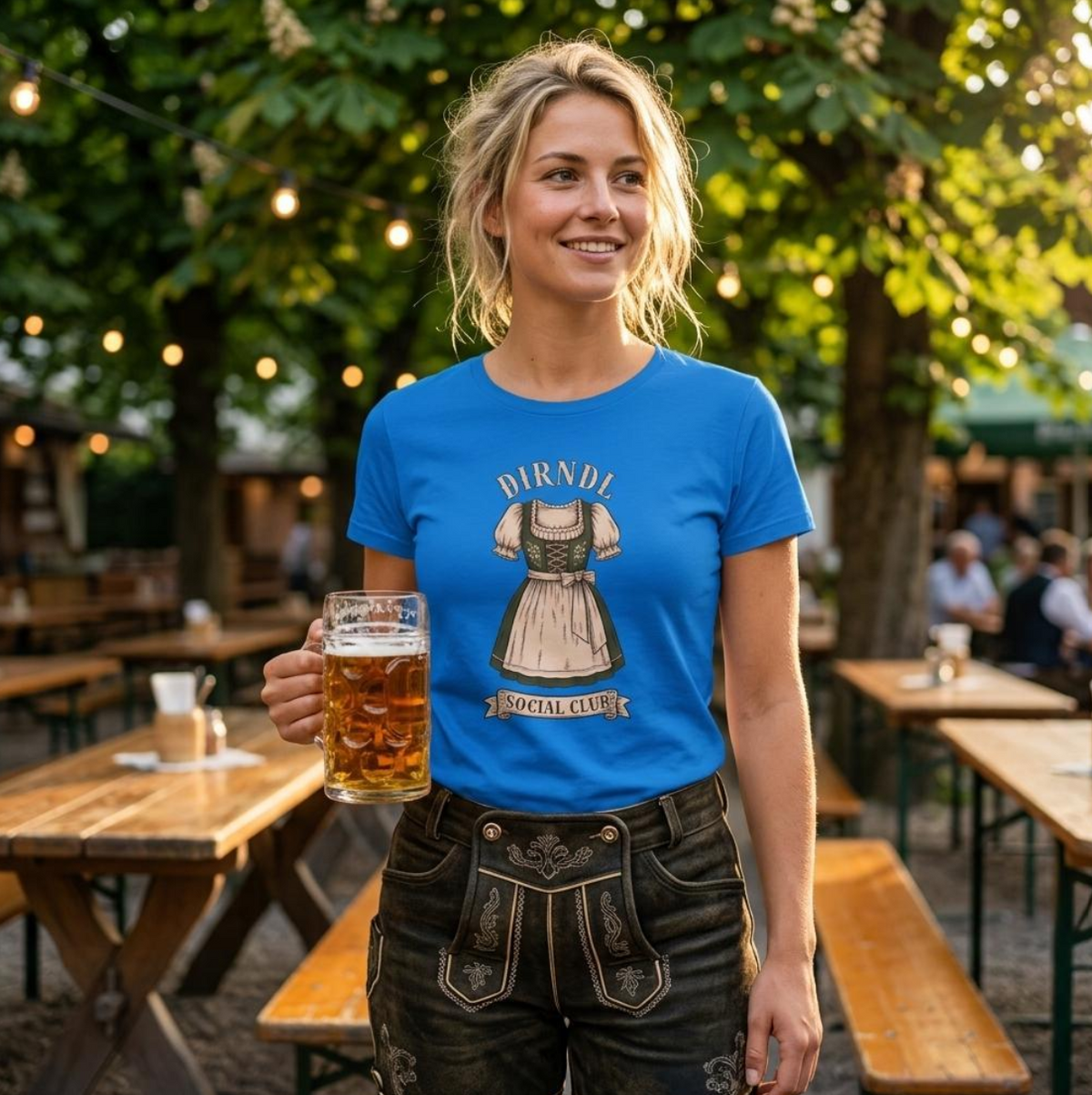 Bayerisches Damen T-Shirt Dirndl, exklusives Design