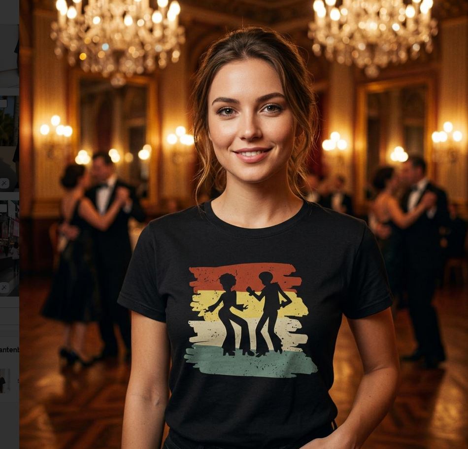 Disco-Dancer T-SHIRT, Cooles T-Shirt, VYBRYS, DTG-Druck
