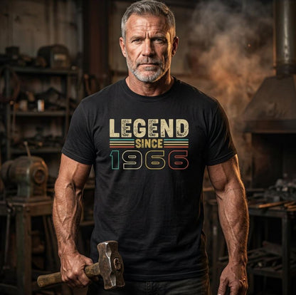 LEGEND SINCE 1966 T-SHIRT, Cooles T-Shirt, VYBRYS, DTG-Druck
