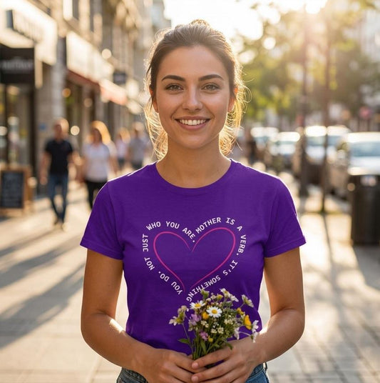 Muttertag Designerherz Cooles T-Shirt, VYBRYS, DTF-Druck