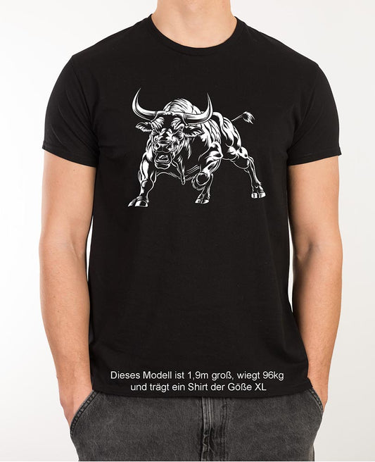 BULLS FORCE, Bio-T-Shirt PIONEER für Herren mit enganliegender Passform