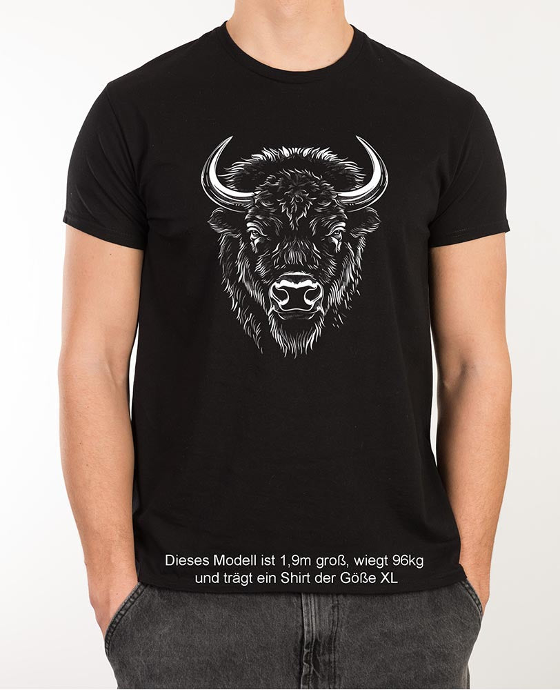 BULLS FACE, Bio-T-Shirt PIONEER für Herren mit enganliegender Passform