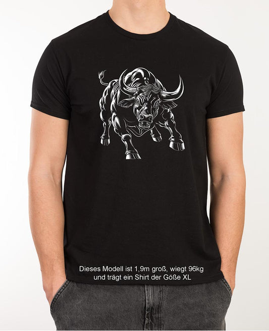 BULLS POWER, Bio-T-Shirt PIONEER für Herren mit enganliegender Passform