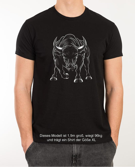 BULLS RUN, Bio-T-Shirt PIONEER für Herren mit enganliegender Passform