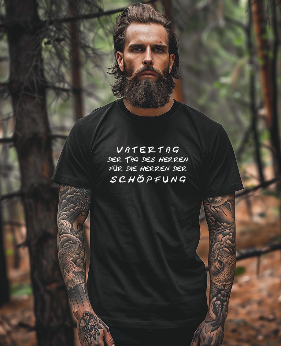 VATERTAG, DER TAG DES HERREN, Unisex T-Shirt aus Bio-Baumwolle in Umstellung