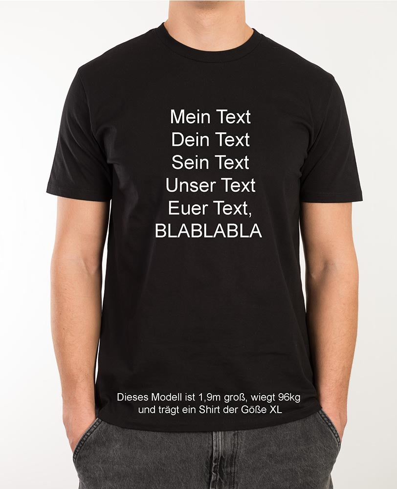 PERSONALISIERE DEIN SHIRT, Unisex T-Shirt Legend aus Bio-Baumwolle in Umstellung