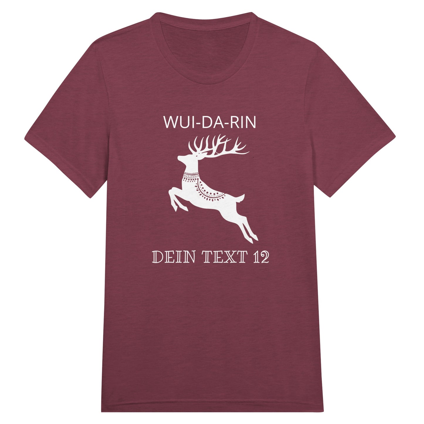 Triblend_T-Shirt_Wuidarin_mit_Hirsch_kardinal_ausgefallenes_T-Shirt