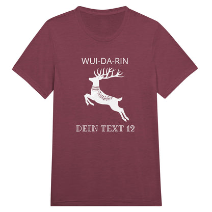 Triblend_T-Shirt_Wuidarin_mit_Hirsch_kardinal_ausgefallenes_T-Shirt