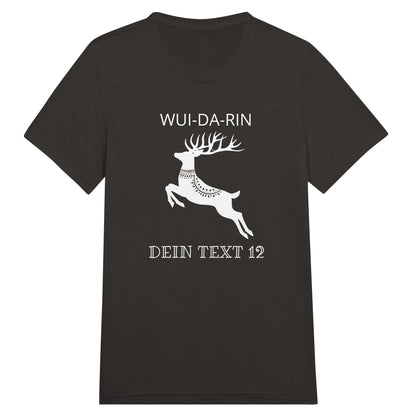 Triblend_T-Shirt_Wuidarin_mit_Hirsch_schwarz_ausgefallenes_T-Shirt