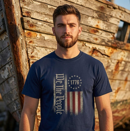 We the People 1776, Cooles T-Shirt, VYBRYS, DTG-Druck