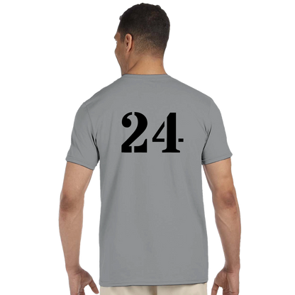 FOOTBALL RHINO "UNSTOPPABLE FORCE", Cooles T-Shirt, personalisierte Rückennummer, DTF-Druck