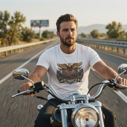 Golden Eagle 250 Years Aniversario, Cooles T-Shirt, VYBRYS, DTG-Druck