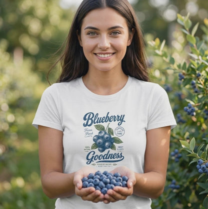 Blueberry Goodness Shirt | Vintage Farm Fresh Design | Nature Lover Tee, DTG-Druck